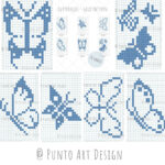 Grid Pattern 24 Charts Butterfly Design Mosaic Crochet Pattern C2C In Tapestry Crochet Graph Paper Printable