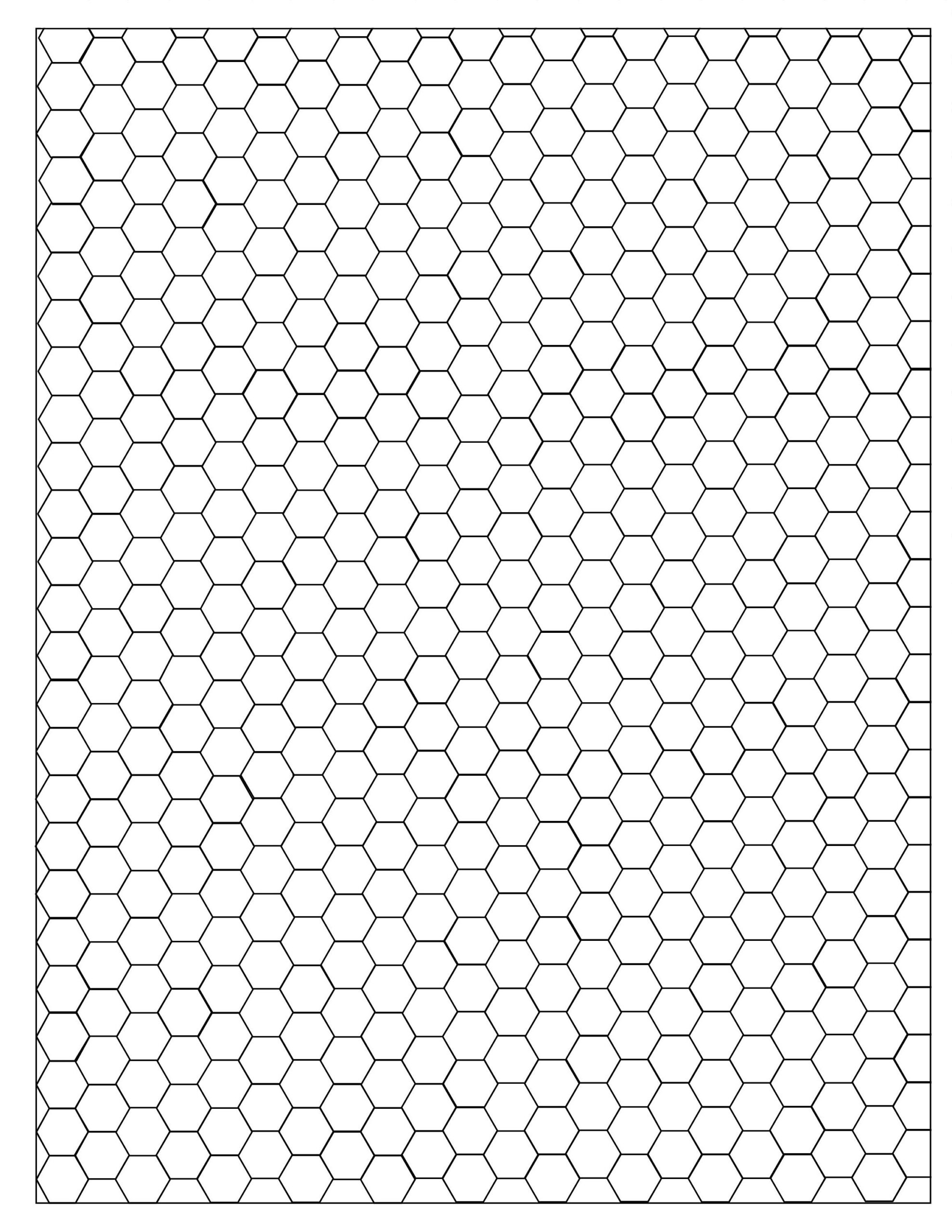 Half-Inch Hex Graph Paper - Etsy Uk in Hex Grid Paper Printable