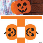 Halloween Paper Pumpkin Basket Printable   The Craft Train Intended For Printable Paper Pumpkin