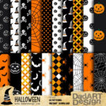 Halloween Patterns – Digital Paper Pack 05 – 20 Printable Sheets Within Halloween Printable Paper