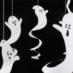 Halloween Swirly Ghosts Printable   Ambillustrations Within Printable Paper Ghost