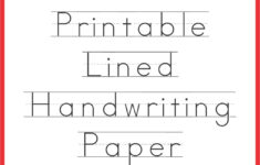 Handwriting Paper Printable - Free - Your Therapy Source inside Handwriting Without Tears Printable Paper Free