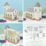 Hazel Fisher Creations: Printable Christmas Church Throughout Free Printable Paper Church Template