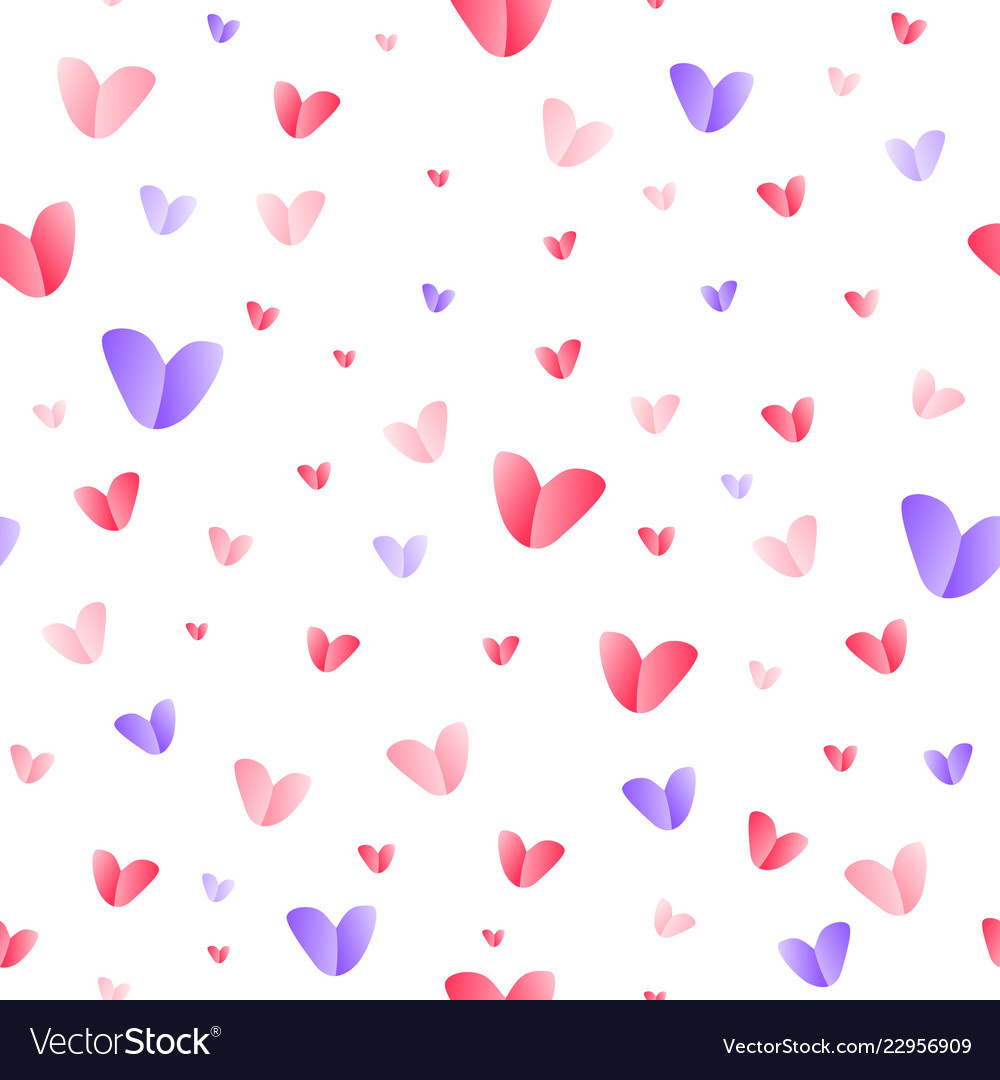 Hearts Pattern For Wrapping Paper Seamless Vector Image for Heart Printable Paper