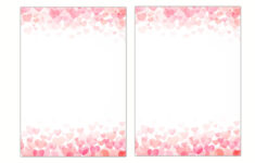 Hearts Stationery Paper, Printable Lined Writing Paper, Journal with regard to Printable Paper with Hearts