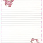 Hello Kitty Writing | Cute Kawaii Resources Throughout Printable Paper Hello Kitty