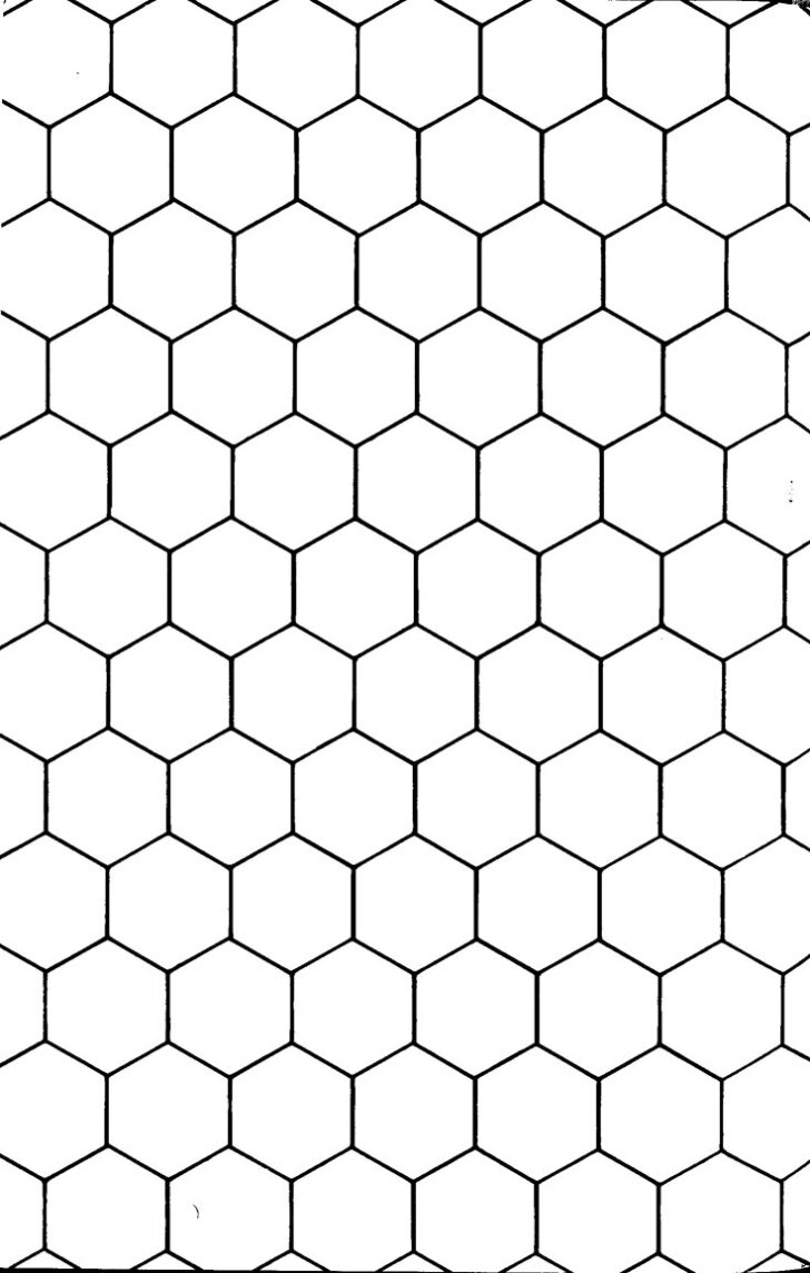 Free Printable Printable Hexagon Graph Paper