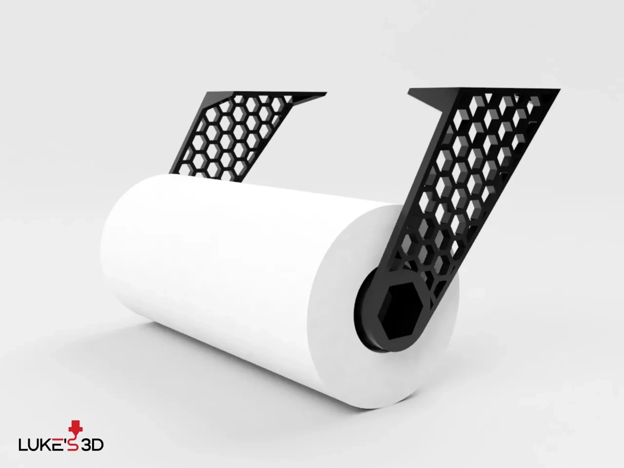 Hexagonal Paper Towel Holderluke&amp;#039;S 3D | Download Free Stl for 3D Printable Paper Towel Holder