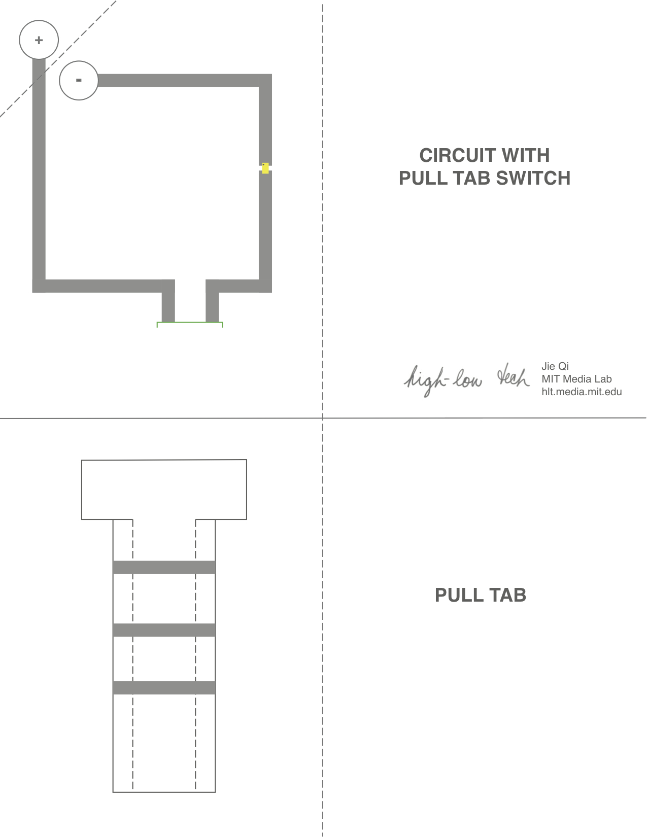 High-Low Tech – Paper Circuits with Printable Paper Circuit Templates