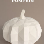 How Do I Make A Papercraft Pumpkin   Papershape Within Printable Paper Pumpkin Templates