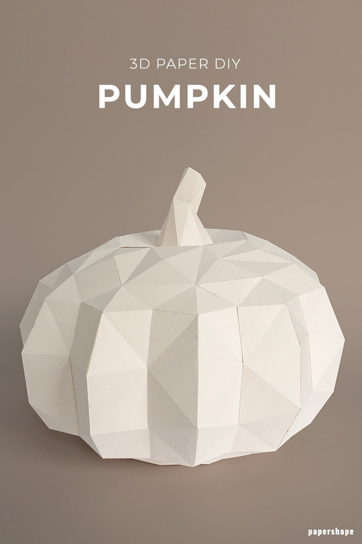 How Do I Make A Papercraft Pumpkin - Papershape within Printable Paper Pumpkin Templates