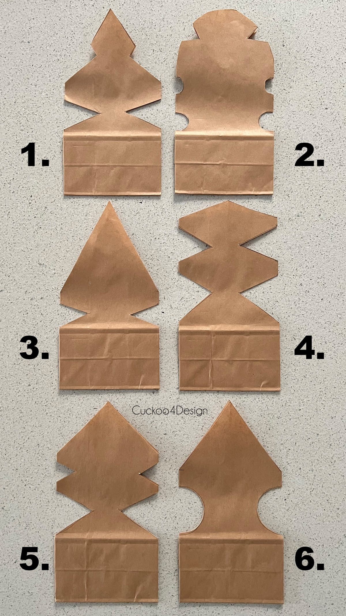 How To Make 3D Paper Bag Snowflakes Using Lunch Bags - Cuckoo4Design regarding Printable Paper Bag Snowflake Template