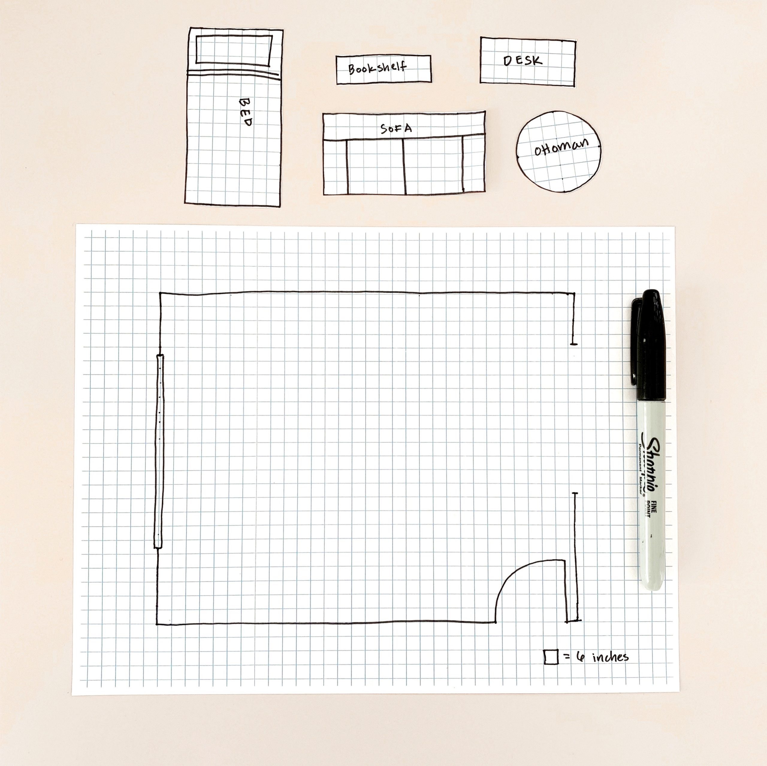 How To Make A Floor Plan With Graph Paper • Tessie Fay with regard to Printable Grid Paper For Floor Plans