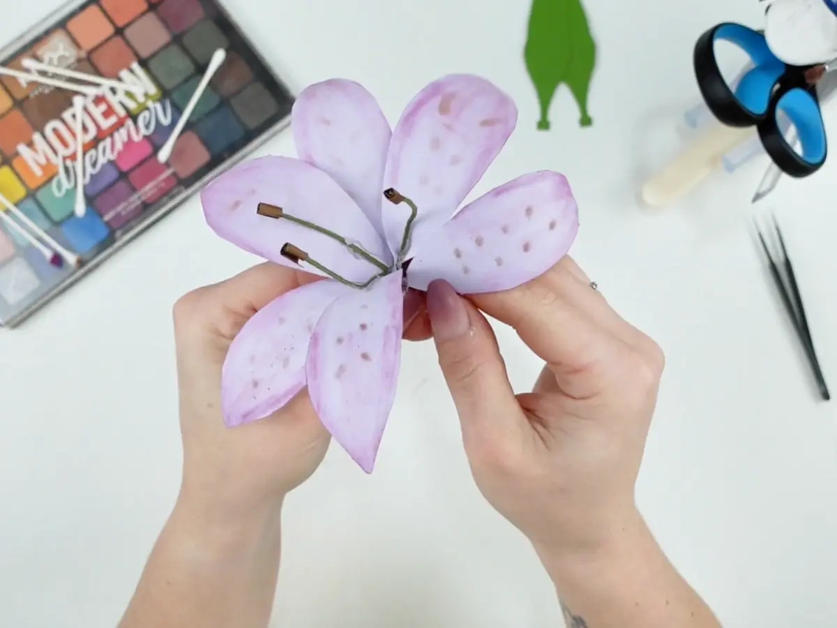 How To Make A Paper Lily For Easter (Free Svg) - Dinosaur Mama inside Printable Paper Lily Template