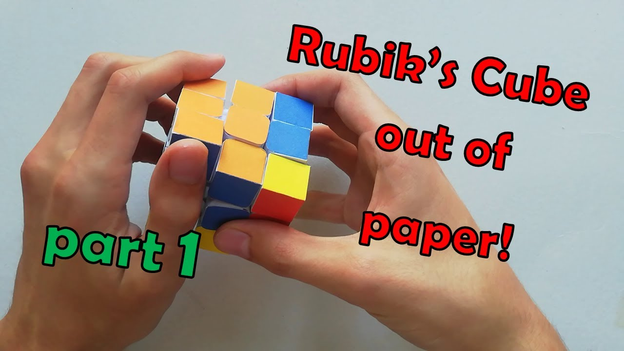 How To Make A Paper Rubik&amp;#039;S Cube | With Template | Part 1 within Printable Paper 2X2 Rubik&amp;#039;S Cube Template