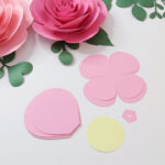 How To Make Big Paper Roses Stepstep (+ Free Template Within Printable Paper Rose Template
