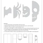 How To Make Halloween Paper Garland (With Free Template) With Regard To Printable Paper Garland