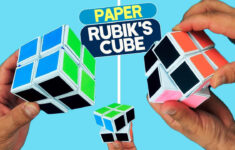 How To Make Paper 2X2 Rubik'S Cube. Diy Origami Magic Infinity Cube. Easy  Paper Crafts intended for Printable Paper 2x2 Rubik&amp;#039;s Cube Template