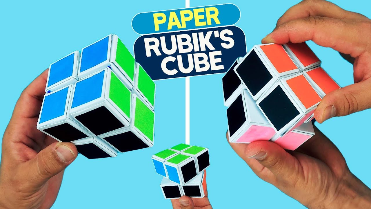 How To Make Paper 2X2 Rubik&amp;#039;S Cube. Diy Origami Magic Infinity Cube. Easy Paper Crafts intended for Printable Paper 2x2 Rubik&amp;amp;#039;s Cube Template