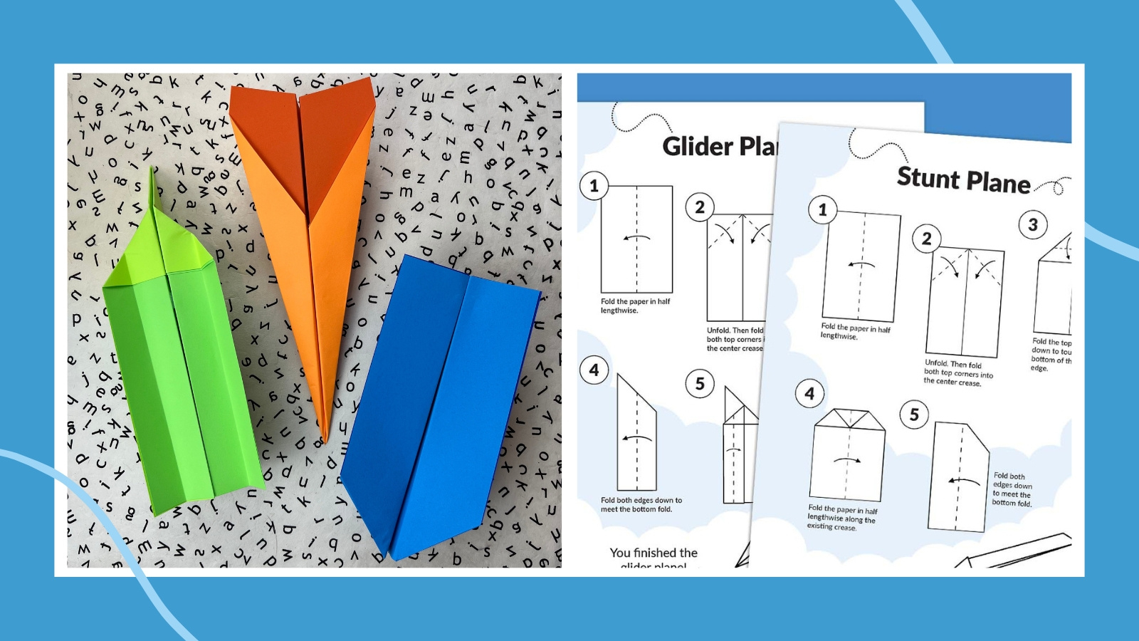 How To Make Paper Airplanes (Free Printable) for Printable Paper Airplane