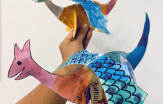 How To Make Paper Dragons (Easy Free Printable Model Included for Free Printable Paper Dragon Template