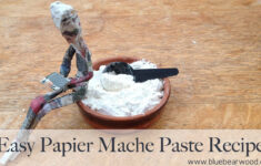 How To Make Paper Mache Glue Paste – Simple &amp; Strong Recipe! in Printable Paper Mache Recipe