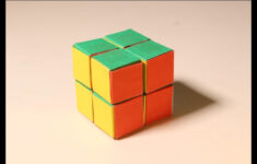 How To Make Paper Rubik'S Cube 2X2 At Home | Diy Cool Paper Crafts in Printable Paper 2X2 Rubik'S Cube Template
