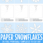 How To Make Paper Snowflakes + Free Printable Patterns Throughout Printable Paper Snowflakes Templates