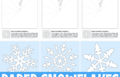 How To Make Paper Snowflakes + Free Printable Patterns throughout Printable Paper Snowflakes Templates