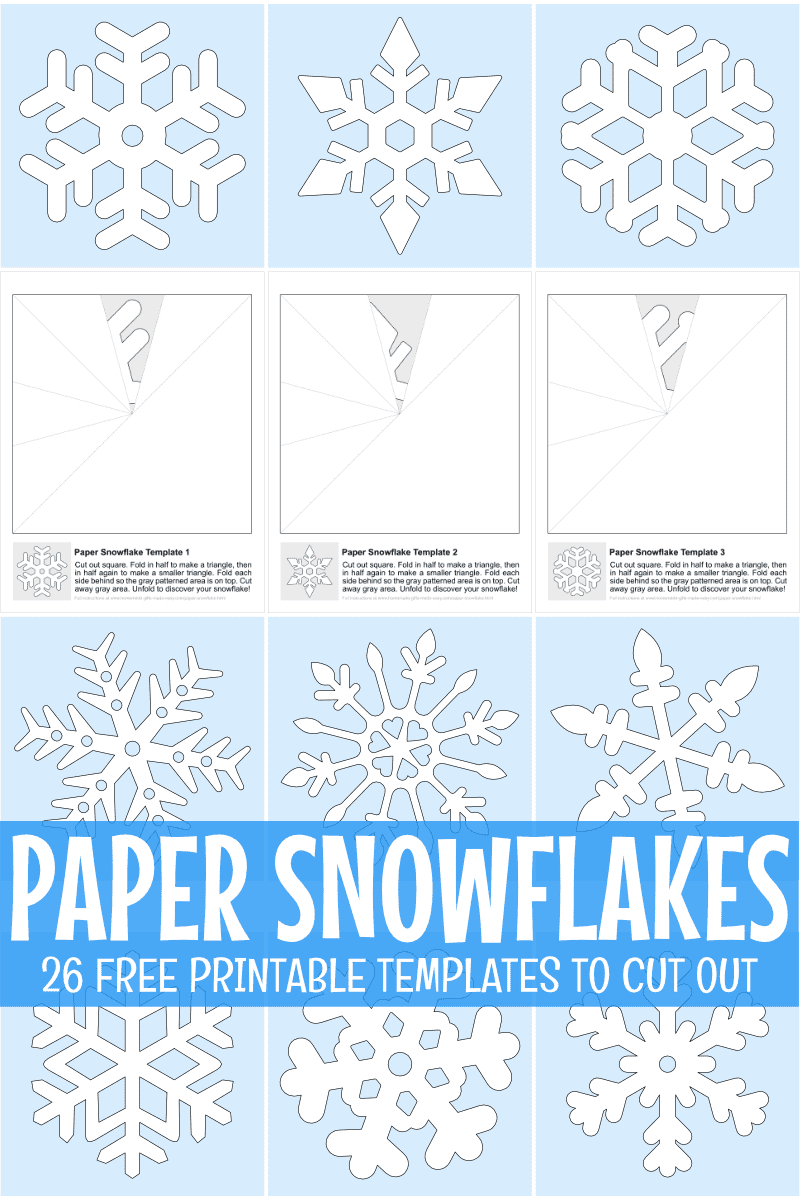 How To Make Paper Snowflakes + Free Printable Patterns throughout Printable Paper Snowflakes Templates