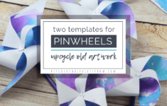 How To Make Pinwheels-With Free Printable Template - The Kitchen with regard to Free Printable Paper Windmill Template