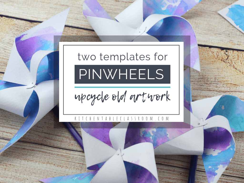 How To Make Pinwheels-With Free Printable Template - The Kitchen with regard to Free Printable Paper Windmill Template