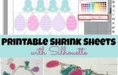 How To Use Silhouette Printable Shrink Sheets - Silhouette School in Shrinky Dink Printable Paper