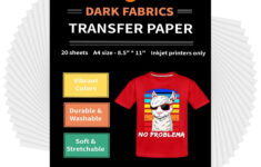 Htvront Heat Transfer Paper For T-Shirts 20 Sheets - Printable intended for Printable Paper Transfer