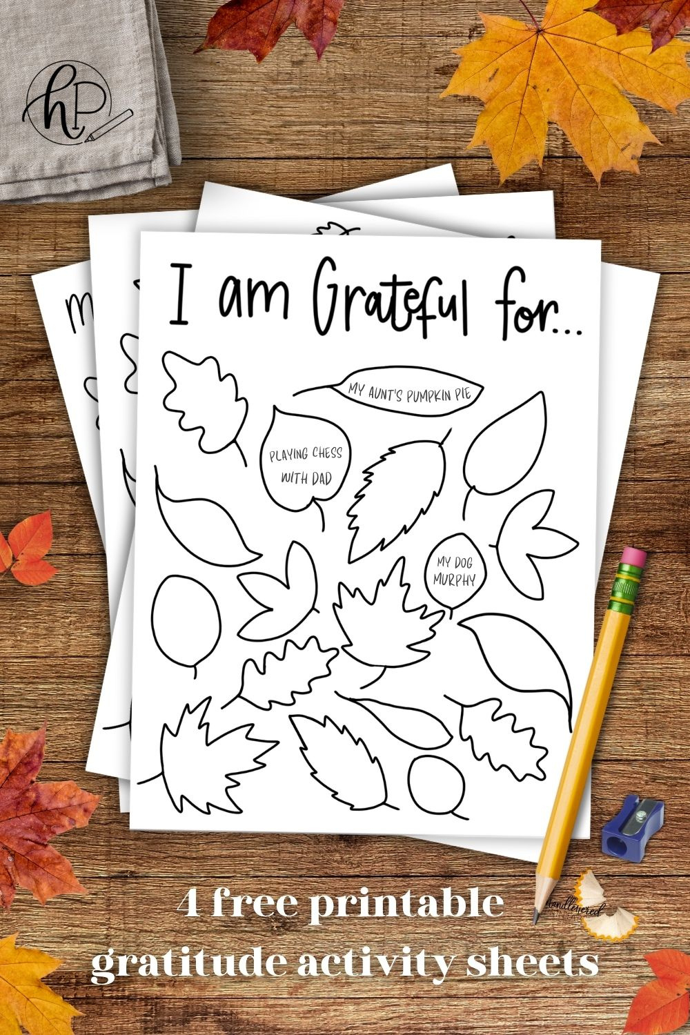 I Am Thankful For… 4 Free Printable Gratitude Activity Sheets in I Am Thankful Printable Paper