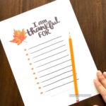 I Am Thankful For Printable: A Free Family Activity For I Am Thankful Printable Paper