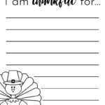 I Am Thankful For' Printables   10 Unique Worksheets | Printabulls In I Am Thankful Printable Paper