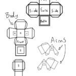 I Got A Template To Make Your Own Paper Doll 👍 : R/Papercraft With Regard To Printable Paper Doll 3D