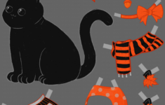 I Made This Little Autumn Themed Set For My Paper Doll Kitty throughout Printable Paper Doll Cat