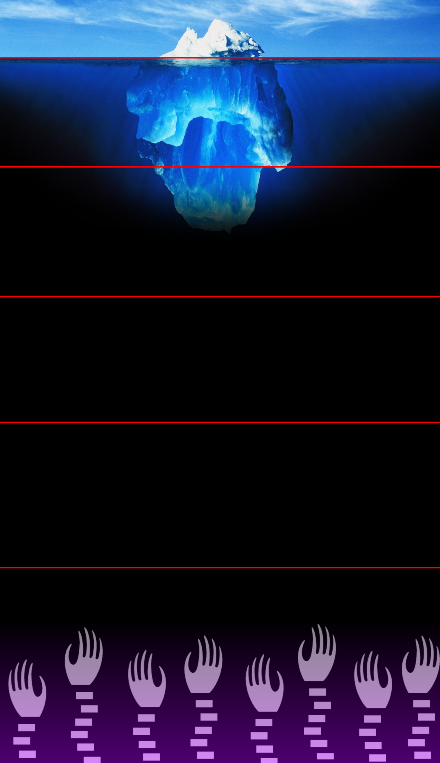 Iceberg Template (With Underhands From Super Paper Mario) : R inside Iceberg Printable Paper