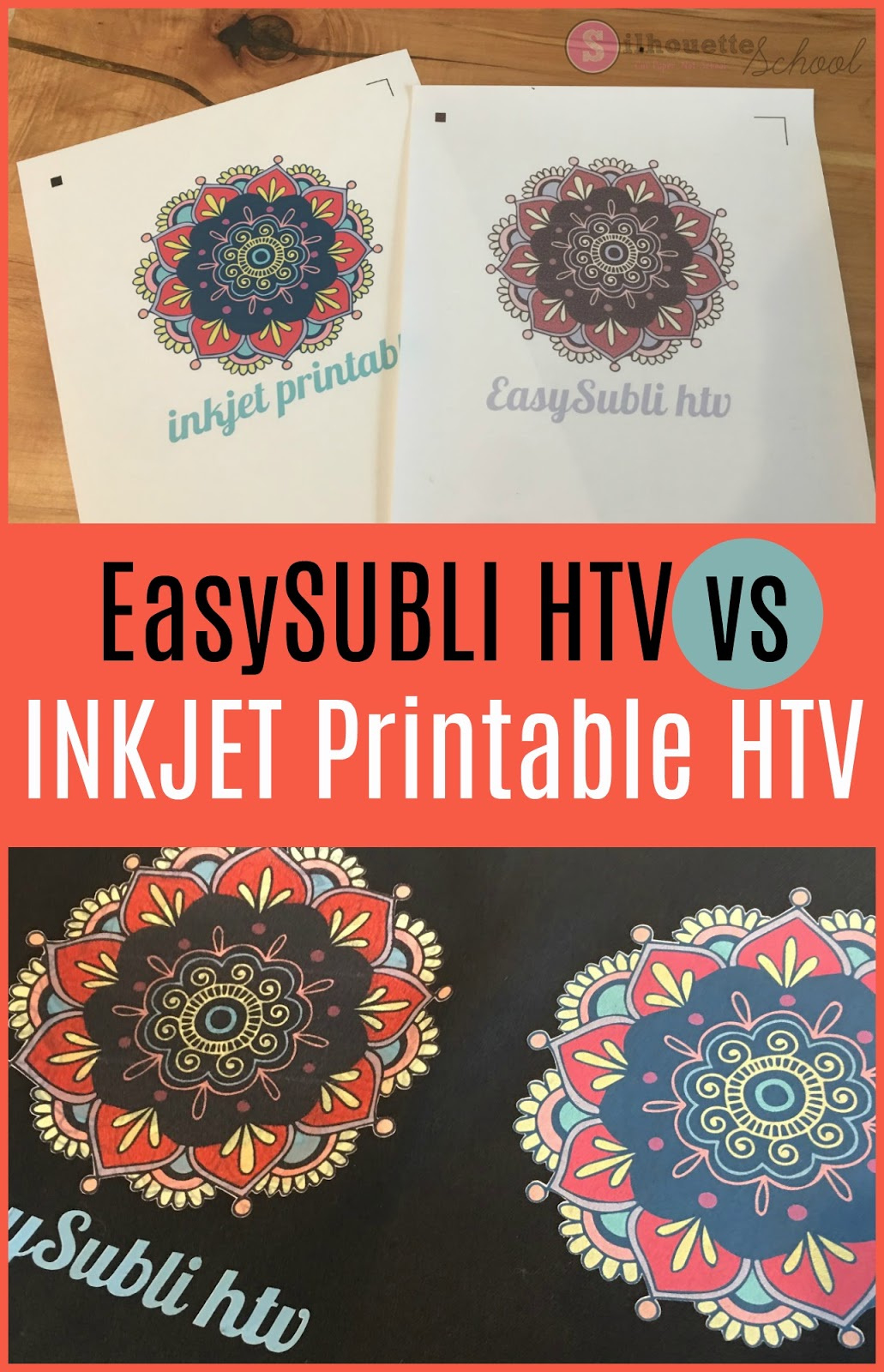 Inkjet Printable Htv Vs Siser Easysubli Heat Transfer - Silhouette with Htv Printable Paper