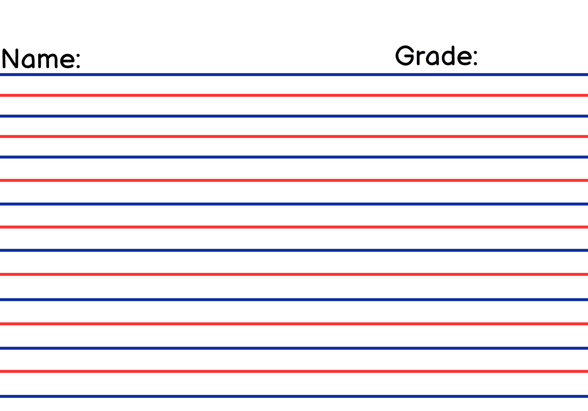 Intermediate Paper Grade 1-6 Printable &amp;amp; Customizable with regard to Printable Paper For Grade 1