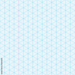 Isometric Graph Paper For 3D Design Stock Vector | Adobe Stock With Printable 3D Graph Paper