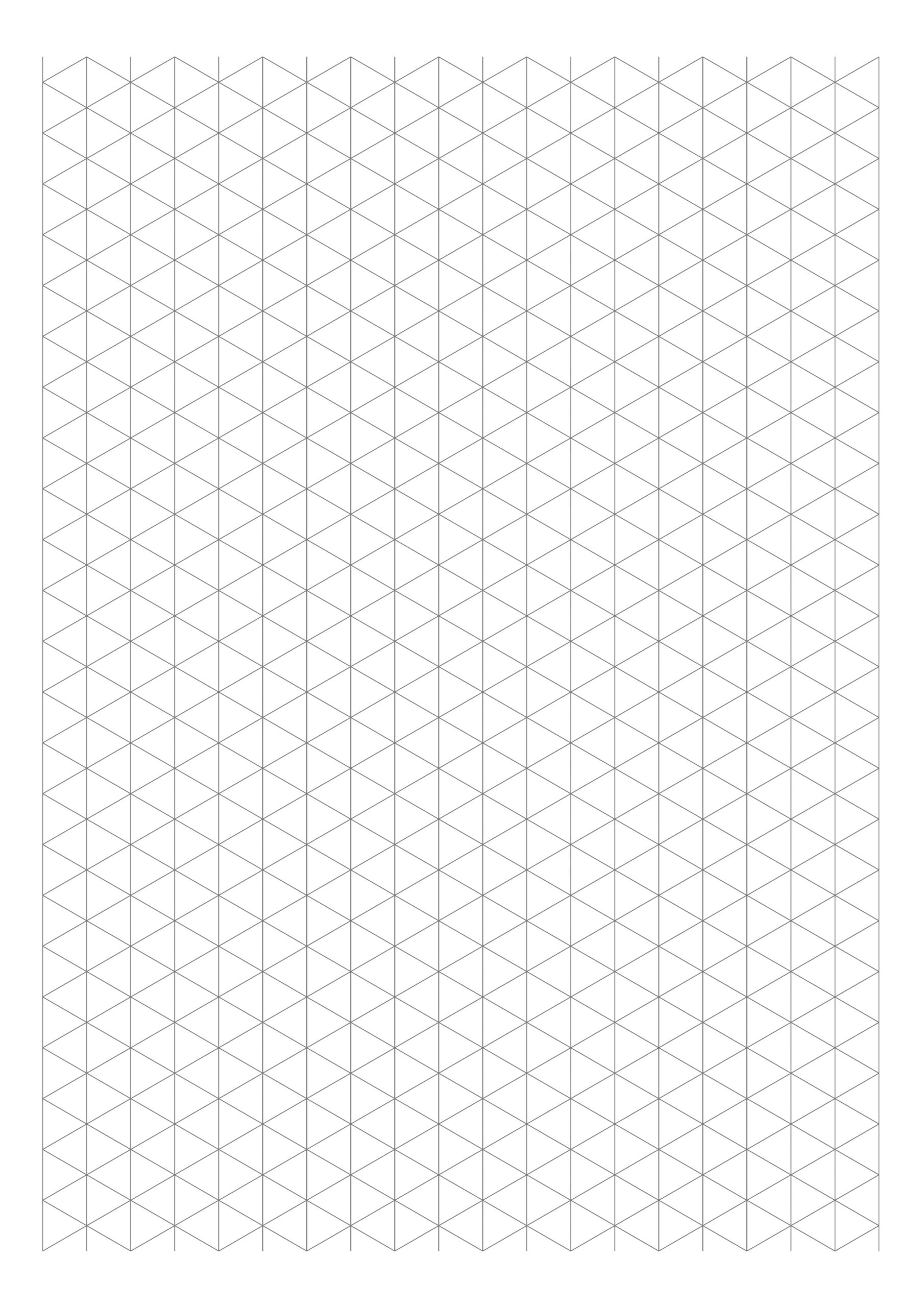 Isometric Graph Paper (Pdf) | Graph Paper Page in Isometric Grid Paper Printable
