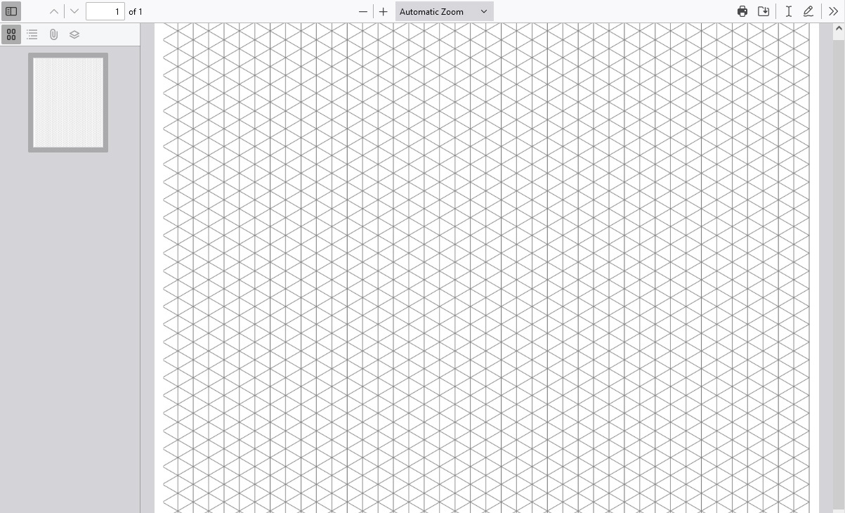 Isometric Graph Paper (Pdf) | Graph Paper Page with Free Printable Isometric Graph Paper