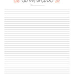 Journal Templates & Pages   25 Free Printables | Printabulls Within Printable Paper Journal