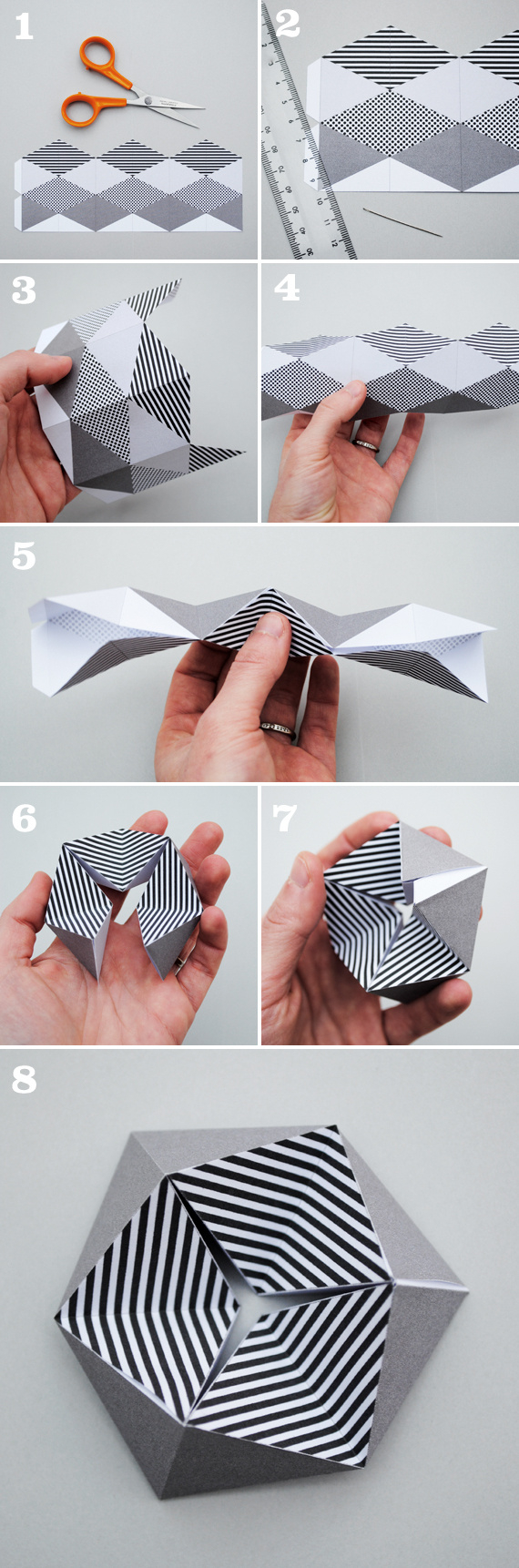 Kaleidocycle {Aka Folding Paper Toy!} - with Printable Paper Folding
