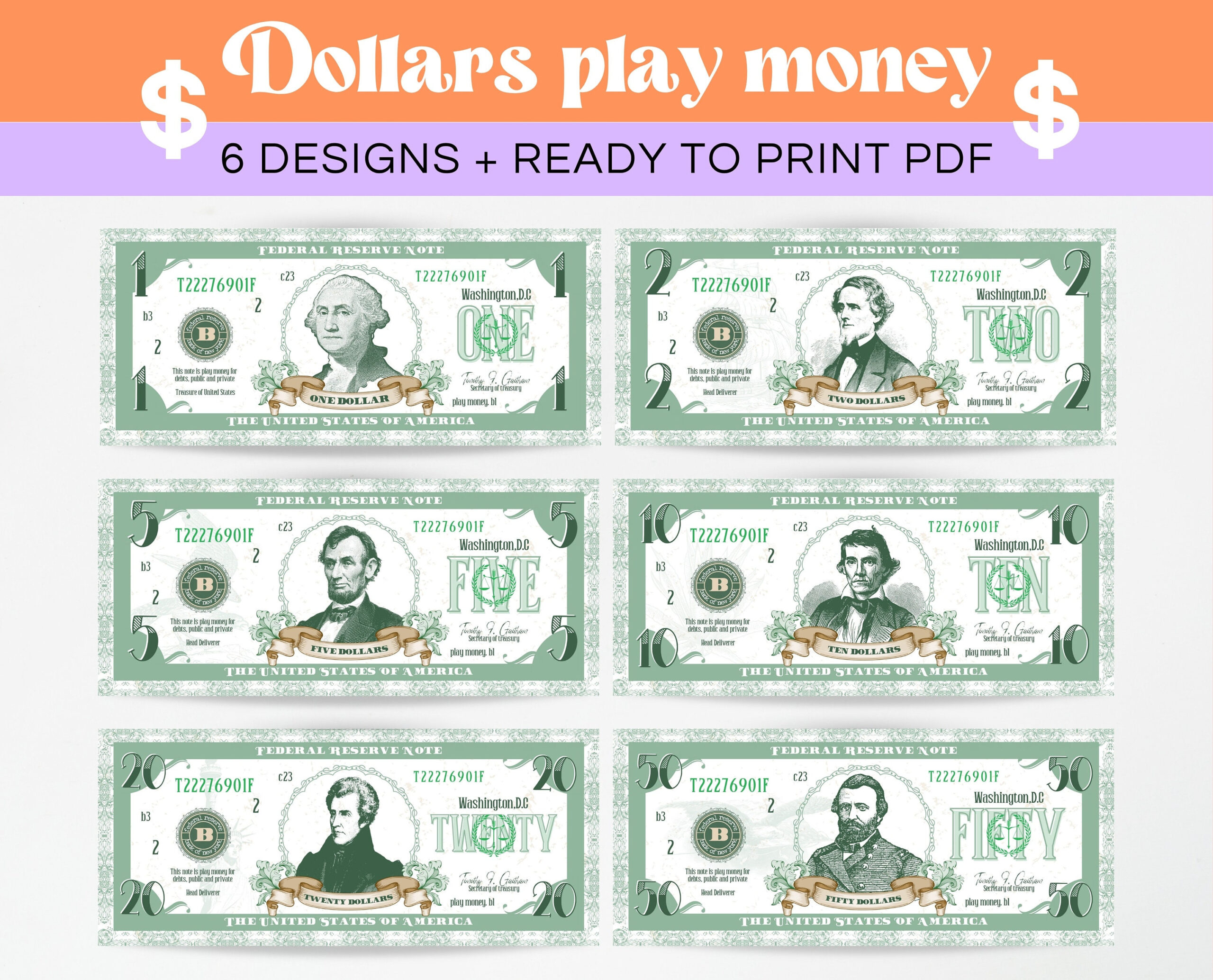 Kids Play Money, Every Day Play Dollars, Printable Kids Play within Printable Paper Money