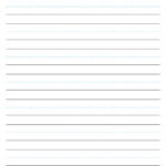 Kindergarten Lined Paper Free Google Docs Template   Gdoc.io In Handwriting Paper Printable