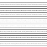 Kindergarten Lined Paper / Kindergarten Writing Paper / Preschool With Kindergarten Lined Paper Printable